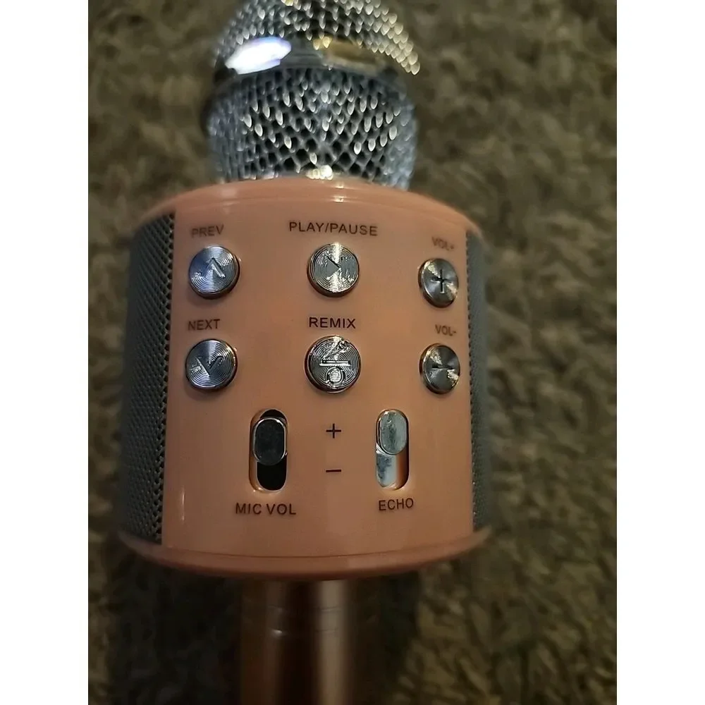 Kids Karaoke Microphone 2 Pk, Wireless Bluetooth Karaoke Microphone Blue-pink